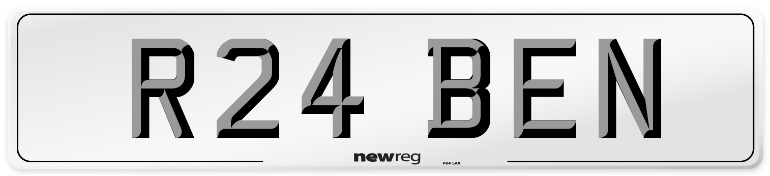R24 BEN Number Plate from New Reg